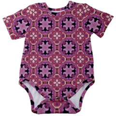 Abstract-background-motif Baby Short Sleeve Onesie Bodysuit