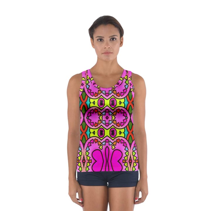 Abstract-karakkter Sport Tank Top 