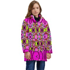 Abstract-karakkter Kid s Hooded Longline Puffer Jacket