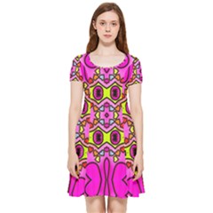 Abstract-karakkter Inside Out Cap Sleeve Dress by nateshop