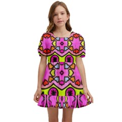 Abstract-karakkter Kids  Short Sleeve Dolly Dress