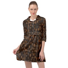 Abstract Dots Mini Skater Shirt Dress by nateshop