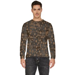 Abstract Dots Men s Fleece Sweatshirt