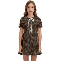 Abstract Dots Kids  Sweet Collar Dress