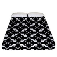 Abstract-black Fitted Sheet (queen Size) by nateshop