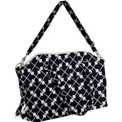 Abstract-black Canvas Crossbody Bag