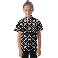 Abstract-black Kids  Short Sleeve Shirt by nateshop