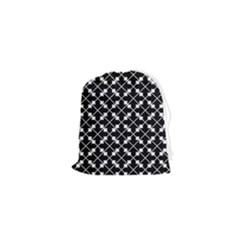 Abstract-black Drawstring Pouch (xs) by nateshop