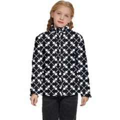 Abstract-black Kids  Puffer Bubble Jacket Coat