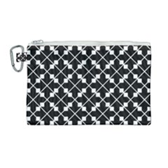 Abstract-black Canvas Cosmetic Bag (large) by nateshop