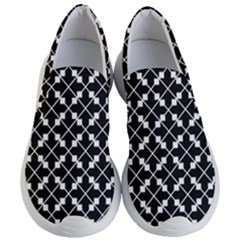 Abstract-black Women s Lightweight Slip Ons