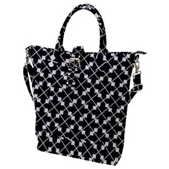 Abstract-black Buckle Top Tote Bag by nateshop