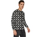 Abstract-black Men s Fleece Sweatshirt View3