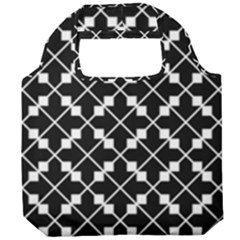 Abstract-black Foldable Grocery Recycle Bag