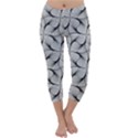 Abstract-gray Capri Winter Leggings  View1