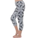 Abstract-gray Capri Winter Leggings  View2