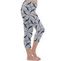 Abstract-gray Capri Winter Leggings  View3