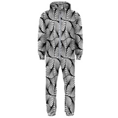 Abstract-gray Hooded Jumpsuit (men) by nateshop