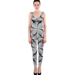 Abstract-gray One Piece Catsuit by nateshop