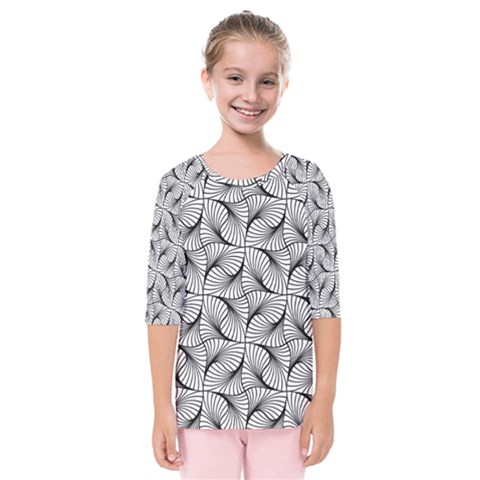 Abstract-gray Kids  Quarter Sleeve Raglan Tee by nateshop