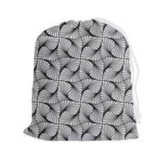 Abstract-gray Drawstring Pouch (2xl) by nateshop