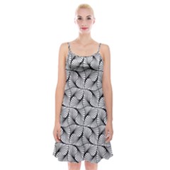 Abstract-gray Spaghetti Strap Velvet Dress by nateshop