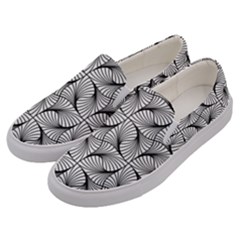 Abstract-gray Men s Canvas Slip Ons by nateshop