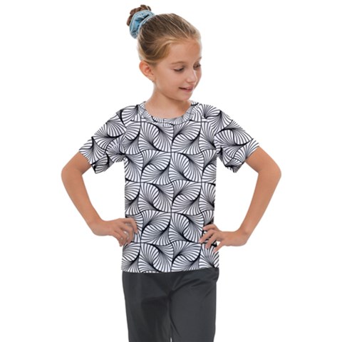 Abstract-gray Kids  Mesh Piece Tee by nateshop