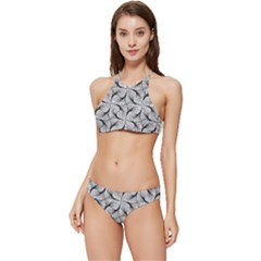 Abstract-gray Banded Triangle Bikini Set by nateshop