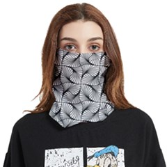 Abstract-gray Face Covering Bandana (two Sides)