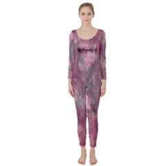 Abstract-pink Long Sleeve Catsuit by nateshop