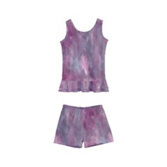 Abstract-pink Kids  Boyleg Swimsuit by nateshop