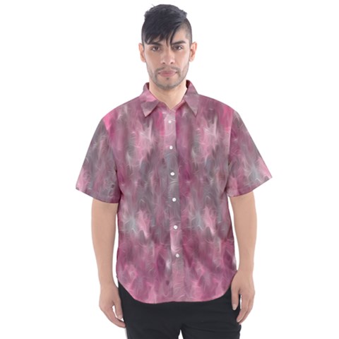 Abstract-pink Men s Short Sleeve Shirt by nateshop