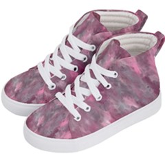 Abstract-pink Kids  Hi-top Skate Sneakers by nateshop