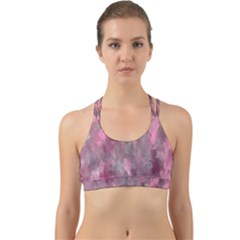 Abstract-pink Back Web Sports Bra by nateshop