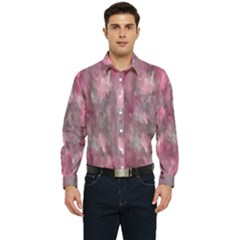 Abstract-pink Men s Long Sleeve Pocket Shirt  by nateshop