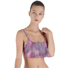 Abstract-pink Layered Top Bikini Top  by nateshop