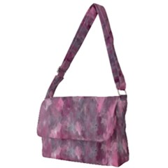 Abstract-pink Full Print Messenger Bag (l) by nateshop