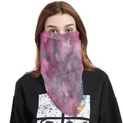 Abstract-pink Face Covering Bandana (triangle)