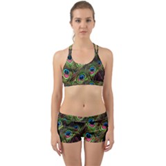 Peacock-feathers-color-plumage Back Web Gym Set by Celenk