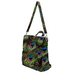 Peacock-feathers-color-plumage Crossbody Backpack by Celenk