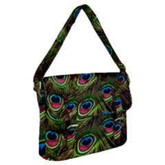 Peacock-feathers-color-plumage Buckle Messenger Bag by Celenk