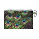 Peacock-feathers-color-plumage Canvas Cosmetic Bag (Large) View2