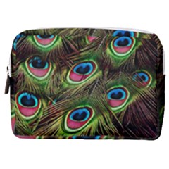 Peacock-feathers-color-plumage Make Up Pouch (medium) by Celenk