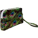 Peacock-feathers-color-plumage Wristlet Pouch Bag (Small) View2