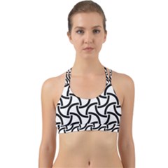 Background-black White Back Web Sports Bra by nateshop