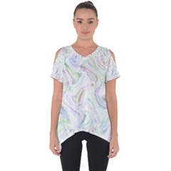 Background-design Cut Out Side Drop Tee by nateshop