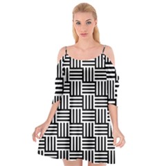 Basket Cutout Spaghetti Strap Chiffon Dress by nateshop