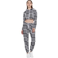 Basket Cropped Zip Up Lounge Set by nateshop