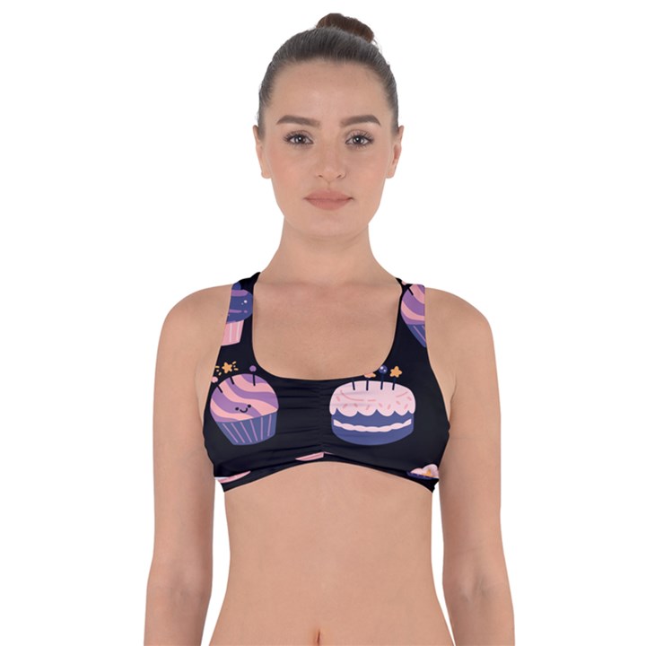 Birthday-cake Got No Strings Sports Bra